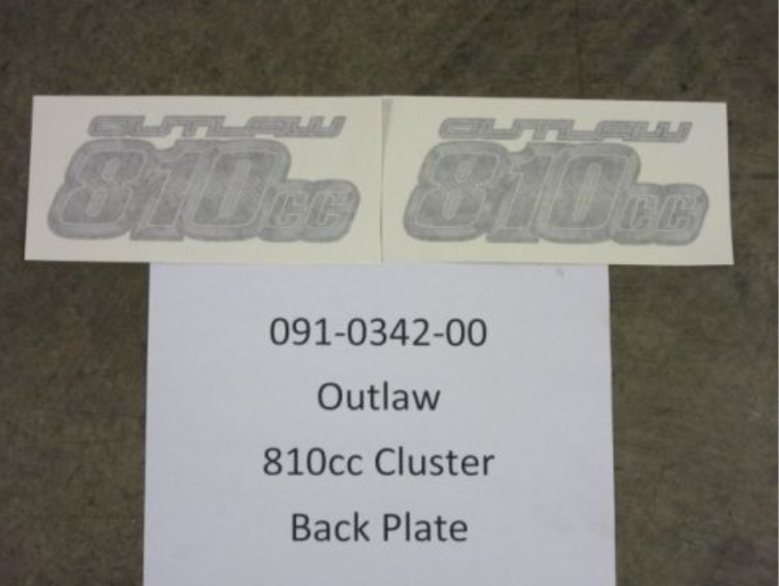 091-0342-00 - Outlaw 810cc Cluster