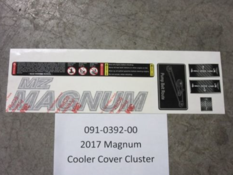 091-0392-00 - 2017 Magnum Cooler Cover Cluster