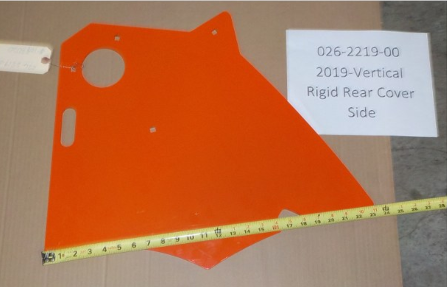 026-2219-00 - 2019 Vertical Rigid Rear Cover Side Component