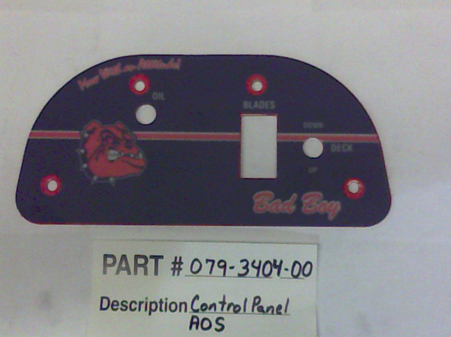 079-3404-00 - AOS control panel – Bad Boy Parts & More