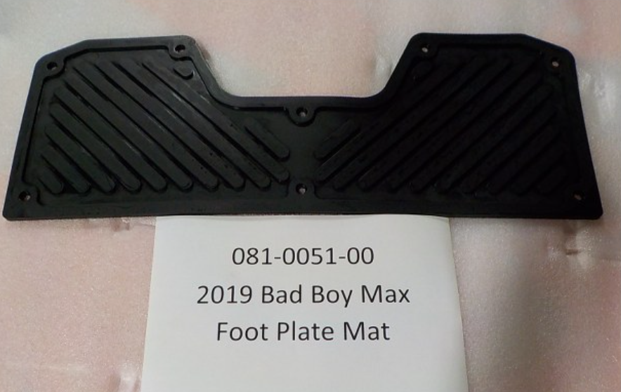 081-0051-00 - Foot Plate Mat 2019-2021 Rebel, Renegade & Rogue