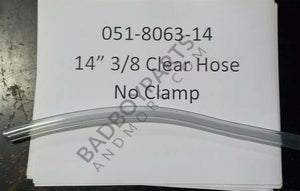 051-8063-14 - 14" 3/8 Clear Hose No Clamp