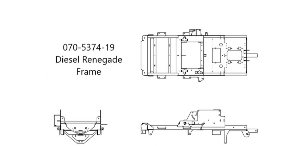 070-5374-19 - Horizontal Diesel Renegade Frame