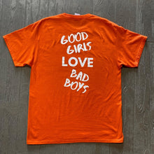 Load image into Gallery viewer, Good Girls Love Bad Boys Orange T-Shirt
