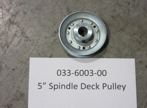 033-6003-00 - 5" Spindle Deck Pulley - DB-80 (without set screw)